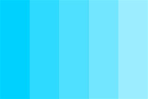 Light Blue Fade Color Palette