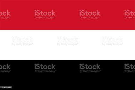 Yemen Flag Official Colors Correct Proportion Vector Stock Illustration - Download Image Now ...