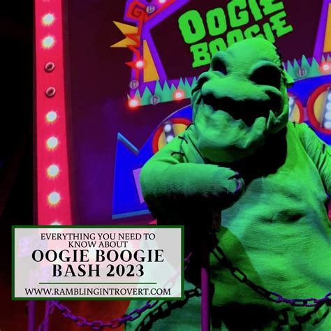 Oogie Boogie Bash 2023 - The Rambling Introvert