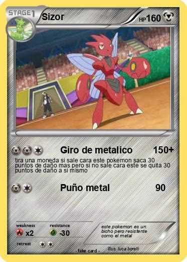 Pokémon Sizor 7 7 - Giro de metalico 150+ - Mi carta pokémon