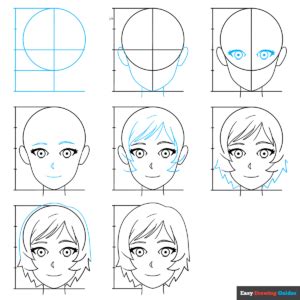 How To Draw Anime Characters Step By Step For Beginners