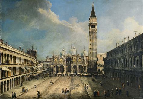 La Plaza de San Marcos en Venecia - Canaletto. Museo Nacional Thyssen-Bornemisza