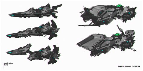 ArtStation - Space Battleship Concept Art