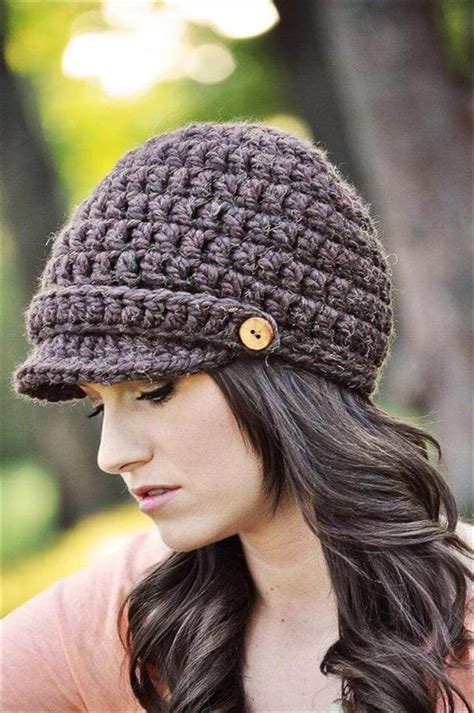 26 DIY Crochet Brimmed Beanie Hats | DIY to Make