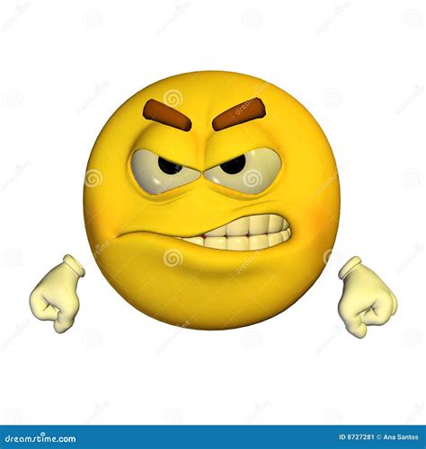 Emoticon - Angry stock illustration. Illustration of expression - 8727281