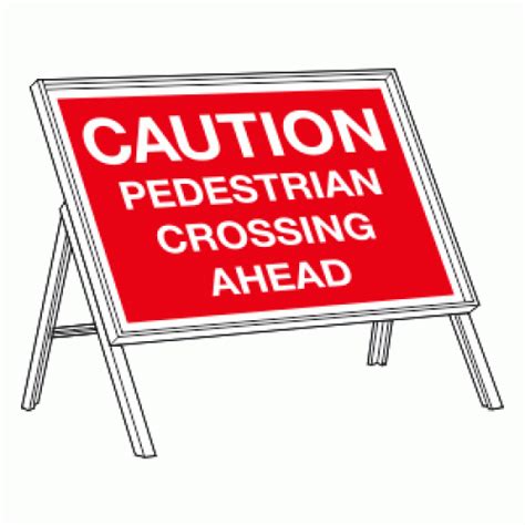 Caution pedestrians crossing ahead sign | Chapter 8 Signs | Safety Signs and Notices