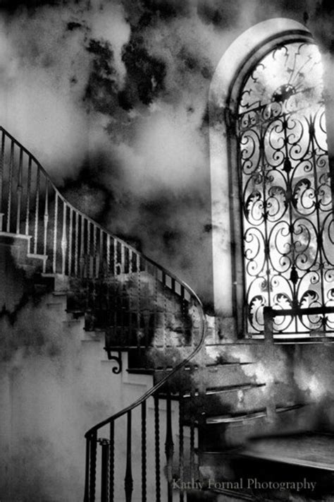 Gothic Black and White Photography Surreal Gothic Staircase