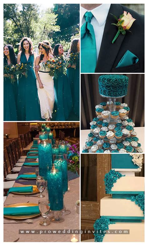 teal green wedding colors - Charla Bonner