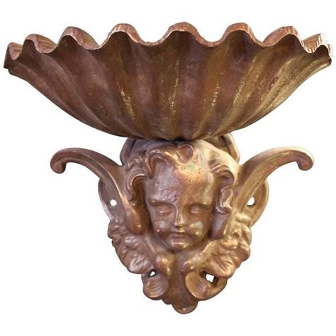 Cherub Garden Wall Sculptures - A Pair | Chairish