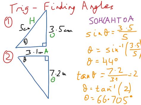 Trigonometry - finding angles | Math, Trigonometric Ratios | ShowMe