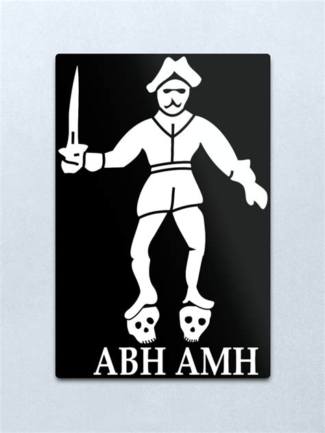 "Bartholomew Roberts Pirate Flag" Metal Print by kayve | Redbubble