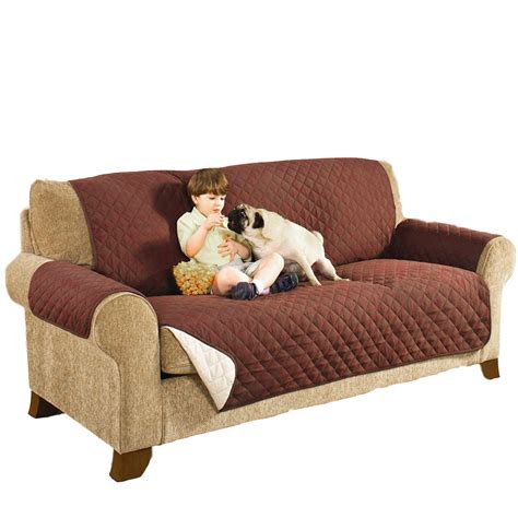 Waterproof Quilted Sofa Covers for Dogs Pets Kids Anti-Slip Couch ...