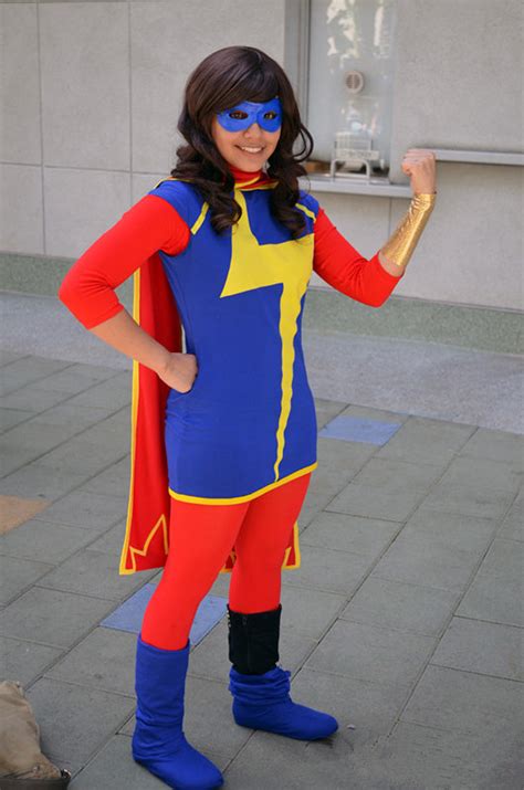 Custom-made Ms Marvel Costume, Ms Marvel Cosplay Halloween Costume wit ...