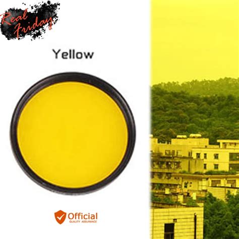 Camera Yellow Lens Filter 40.5 43 46 49 52 55 58 62 67 72 77 82mm for Canon Sony Pentax Olympus ...