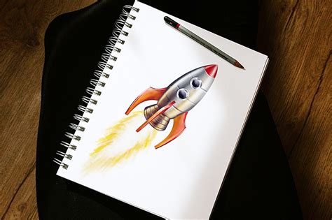 Rocket Drawing - How to Draw an Easy Rocket Ship! - Art in Context