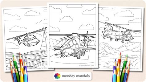 Cute Helicopter Coloring Pages