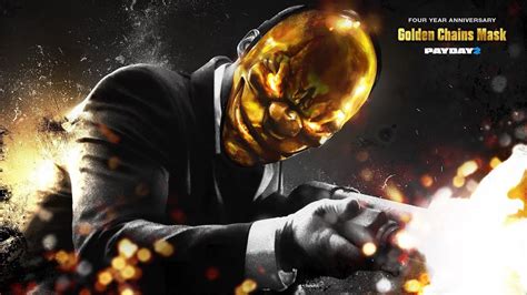 PAYDAY 2 - UPDATE CHANGELOG 152.0 | GOLDEN CHAINS MASK (REGALO ANIVERSARIO) - YouTube