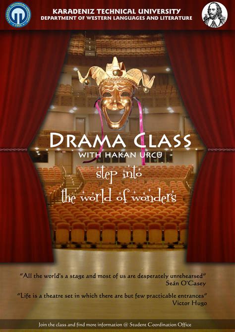 drama class poster by trojanturk on DeviantArt