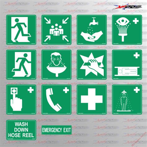 Emergency Information Signs - AUS GOV Standards PDS Graphics