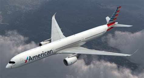 Airbus A350-1000 American Airlines Rigged 3D Модель 3D Модель $199 - .max - Free3D