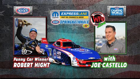 WFO Radio Motorsports Podcast Robert Hight - Funny Car Winner - Mopar ...