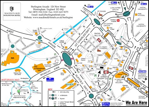 Central Birmingham Map - Birmingham Paradise Circus • mappery