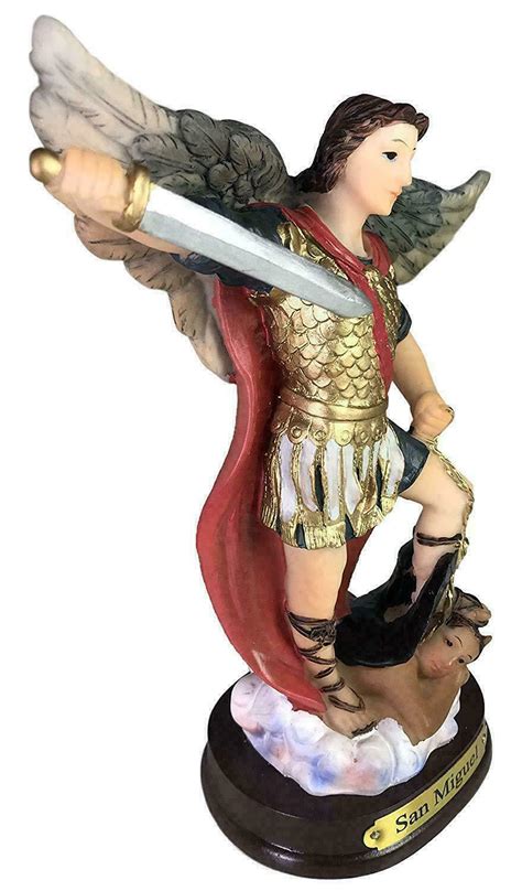 STATUE 5" San Miguel Arcangel Statue 2458 BRAND NEW Saint Michael SHIPS NOW !! | #3761365412