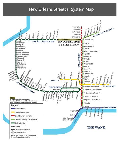 New Orleans Streetcar Map