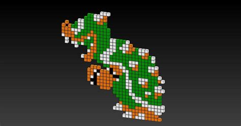 Bowser Mario Pixel Art Grid - Pixel Art Grid Gallery