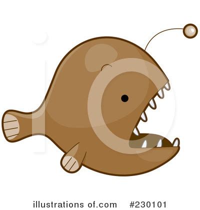 Anglerfish Clipart #1044980 - Illustration by xunantunich