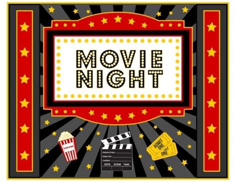 Free Movie Night Party Printables