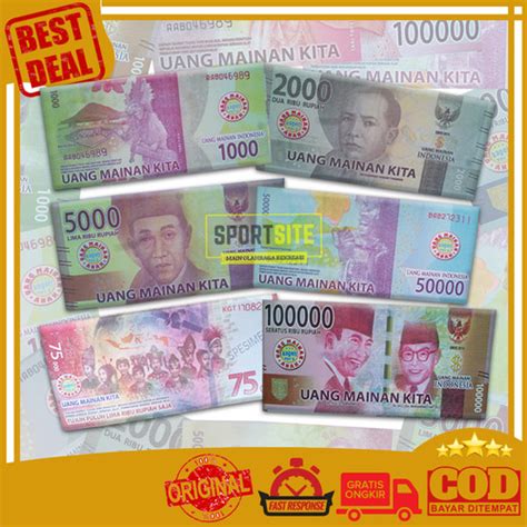 Jual Uang Kertas 5000 Rupiah Cetakan Baru Mainan Anak Role Play Mirip Asli - Jakarta Pusat ...