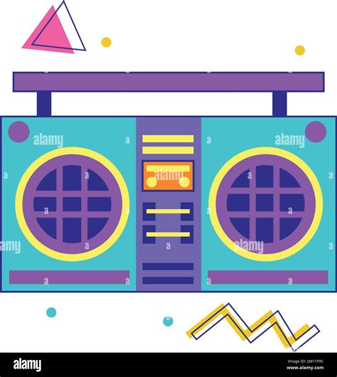 boombox nineties pop art Stock Vector Image & Art - Alamy