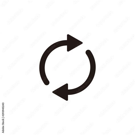 Reverse arrow icon symbol vector Stock Vector | Adobe Stock