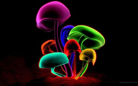 Neon Mushroom Wallpapers - Top Free Neon Mushroom Backgrounds - WallpaperAccess