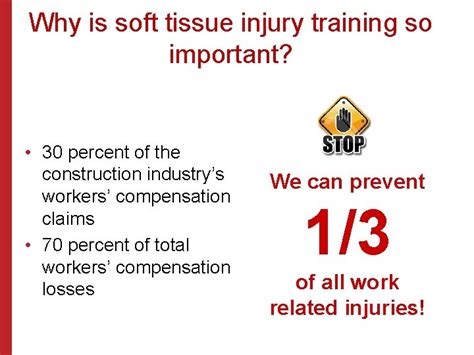 Soft Tissue Injury Prevention Safety Stand Down June