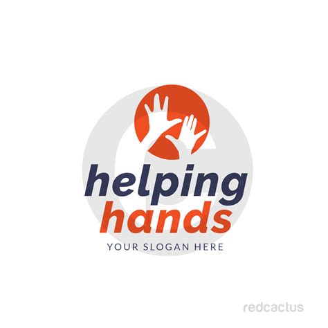 Helping Hands logo - Red Cactus