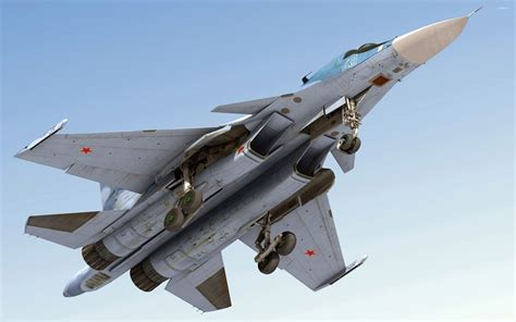 Sukhoi Su-34 view from under wallpaper - Aircraft wallpapers - #49299