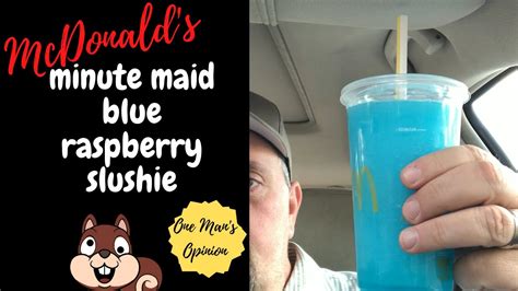 Minute Maid Blue Raspberry Slushie Review | McDonald's | What is a blue ...