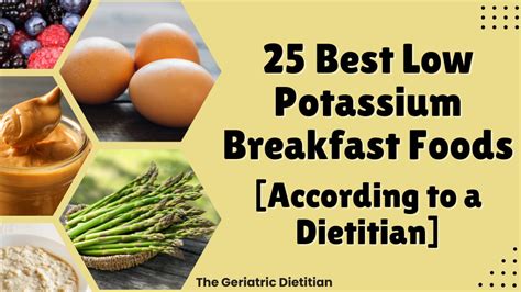 25 Best Low Potassium Breakfast Foods [According to a Dietitian] - The Geriatric Dietitian