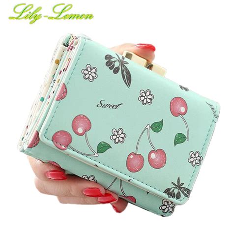 Aliexpress.com : Buy Women Cute Fruit Wallets Brand Designer Leather Ladies Short Summer Mini ...