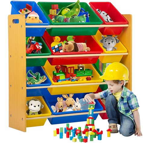 Kids Toy Storage Organizer With Plastic Bins,Storage Box Shelf Drawer - Walmart.com - Walmart.com