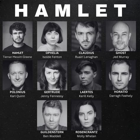 Hamlet Cast Announcement - dlr Mill Theatre Dundrum South Dublin