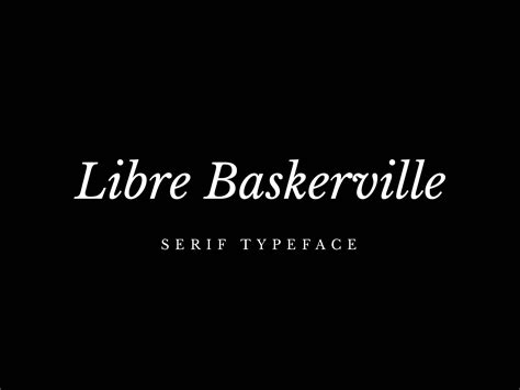 Libre Baskerville Font