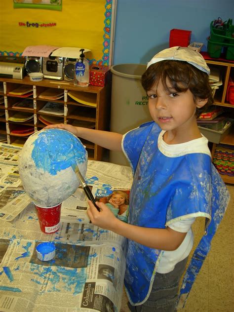 Oh, The Things Kinders Think!: Day 3: Paper Mache Globes