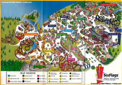 Theme Park Brochures Six Flags Great Adventure - Theme Park Brochures