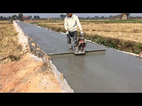 How To Build A Concrete Road For A Beautiful Renovated Countryside - Build Modern Concrete Roads ...