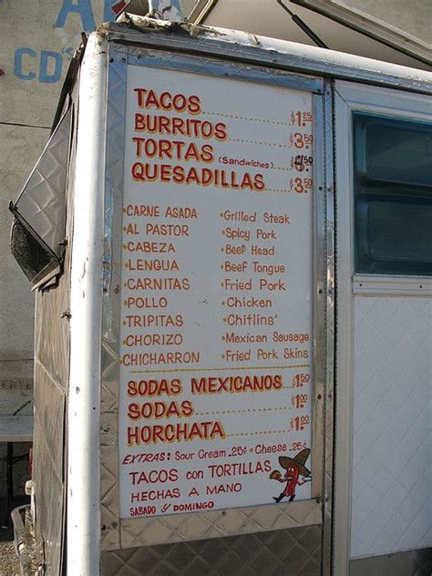 Taco truck menu fruitvale – Artofit