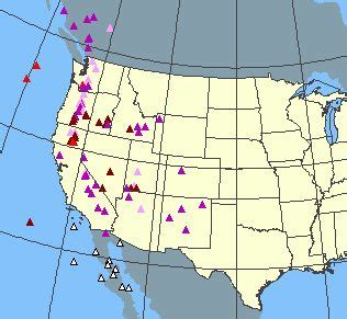 volcano in usa | U.S. Volcanoes Map | Continental divide, Red rock country, Southwest