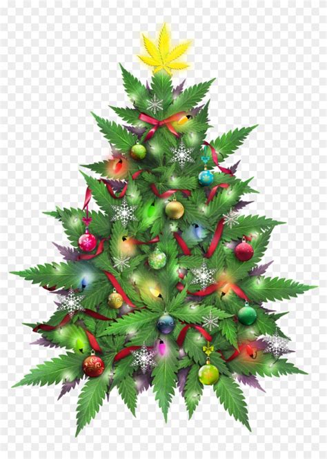 Marijuana Christmas Tree - Marijuana Christmas Cards, HD Png Download - 1220x1500(#1245804 ...